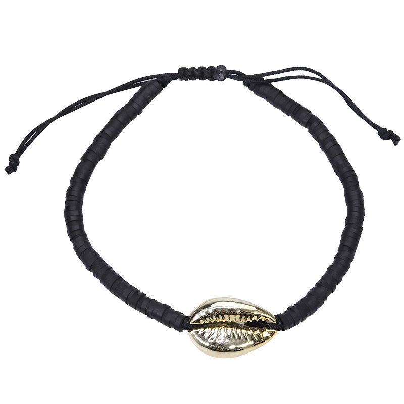Bohemian Beach Shell Handmade Woven Bracelet Adjustable Rope Chain Bracelets for Women Cuff Jewelry