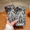 Black Rose Is Suitable for iPhone17 Mobile Phone Case, Four Corners Anti-drop Airbag 16promax Lens Film 15 Protective Case.