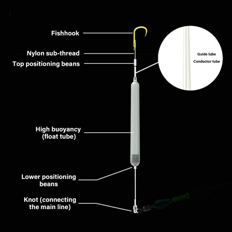 Anti Bottom Carp Rigs Fishing Lures Fishing Tackle Accessory Ready To Use Suspension Fishing Hair Rigs Hook Barbed Hook