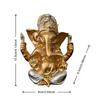 1 Exquisite Indian Ganesha Golden Statue Ornament, a Good Item for Blessing and Good Fortune in the Home, Indian Art Style Decoration