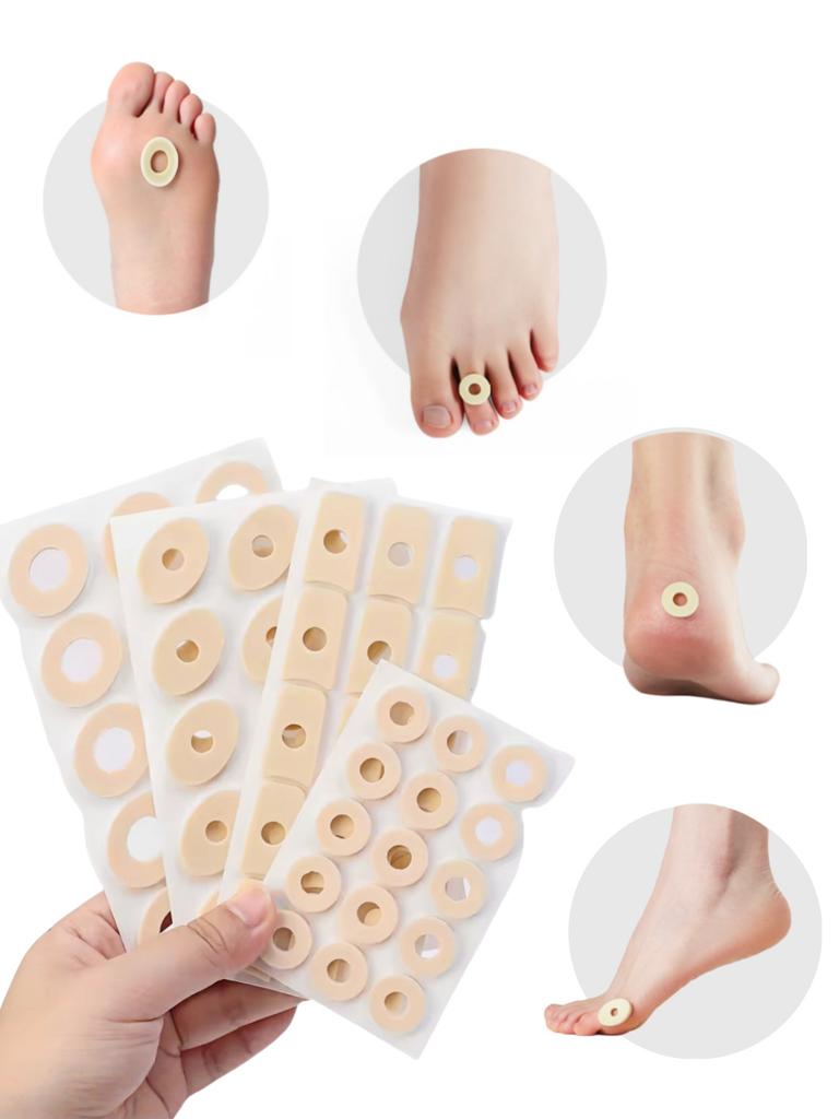 15PCS/Sheet 3 Types Callus Cushions Shoes Heel Pad Foam Round Toe Foot Corn Bunion Protectors Pads