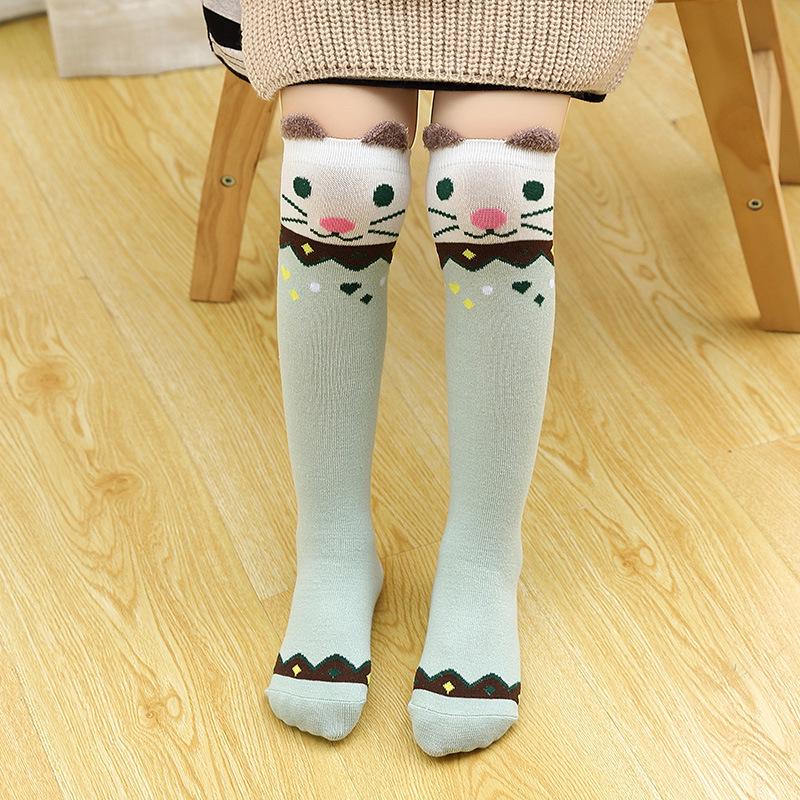 Kinder Cartoon Mittelrohrsocken: Leichte Frühling/Herbst Kniestrümpfe für Mädchen