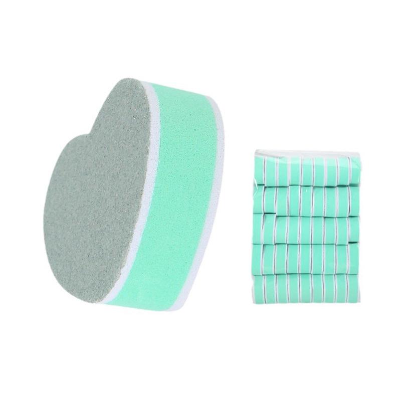 

50 шт. пилочка для ногтей в форме сердца, двухсторонняя пилочка для ногтей, полировка, шлифовка, инструмент для педикюра, гель-лак, маникюр, аксессуары для ногтей