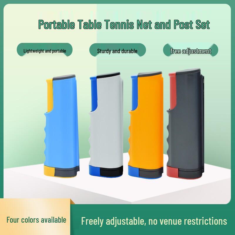 Portable Retractable Table Tennis Net with Indoor/Outdoor Stand and Net Cloth