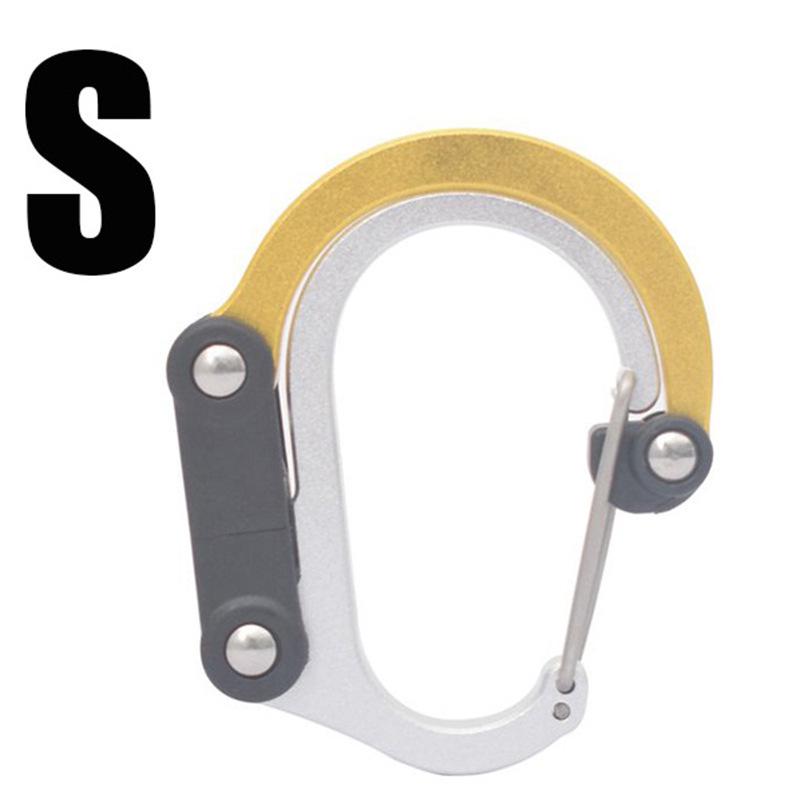 Multi-Purpose Outdoor D-Shaped Carabiner Keychain Hook