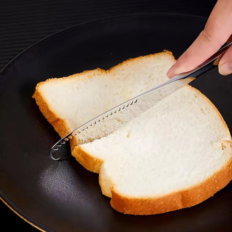 3 In 1 Stainless Steel Butter Knife Cheese Dessert Jam Spreaders Cream Scraper Bread Splitter Butter Spreader Kitchen Accessorie