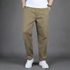 New Men's Casual Pants Cotton Loose Plus Size Solid Color Breathable Comfortable Sports Pants