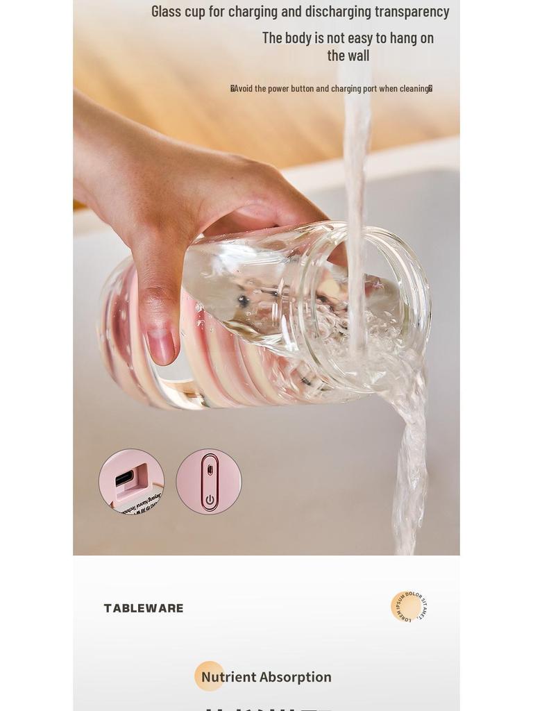 Portable Rechargeable Blender & Ice Crusher Juicer Cup