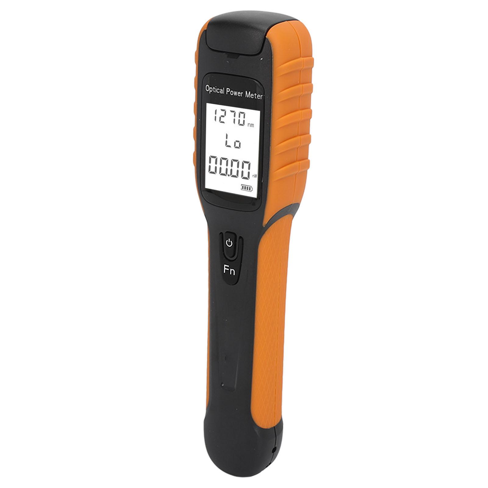 Optical Fiber Power Meter ‑70 To +6dBm Support SC FC ST Interface High Accuracy Mini Fiber Optic Cable Tester ABS
