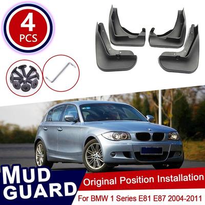 For BMW 1 Series E81 E87 2004~2011 Car Mud Flaps Front Rear Mudguard Splash Guards Fender Mudflaps Flap 2006 2007 2008 2009 2010