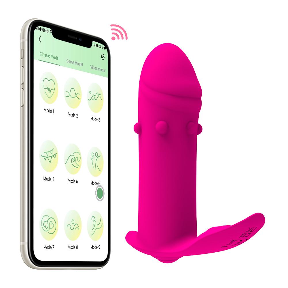Wearable Dildo Vibrators APP Bluetooth Control Clitoral G Spot Stimulator 10 Modes Vagina Orgasm Masturbator Sex Toys for Women