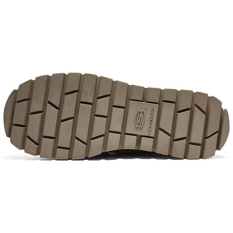 Skechers Jammers Artificial Leather Cushioning Abrasion Resistant Breathable Coverage Support Height Increasing Thermal 167902-BRNT