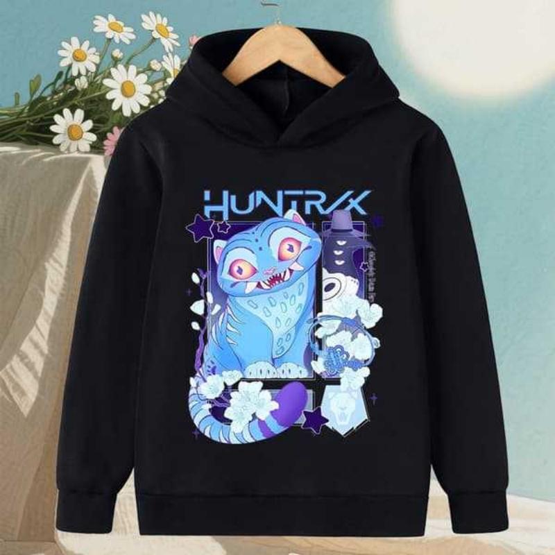 Kids Boys Girls Anime Clothes Kpop Demon Hunters Casual Fashion Warm Autumn Winter Sweatshirt Hoodie