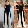 2024 Spring/Summer Color Block Sling Dress - Casual Loose Holiday Style for Women