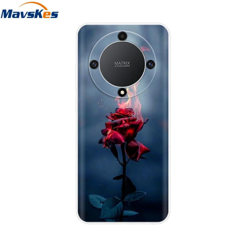 Soft Case For Honor Magic6 Lite TPU Silicone Phone Case For Honor X9b X9a Magic 5 6 Lite 5G Protective Shell Back Cover Fundas