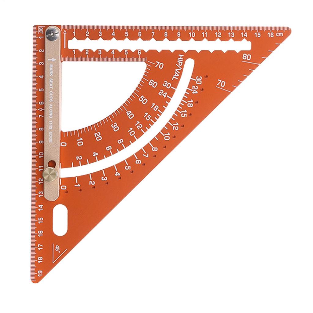 Carpenter Square Tool Adjustable Angle Measuring Layout Tool Woodworking Triangle Ruler For Men Professionals Hobbyists Women