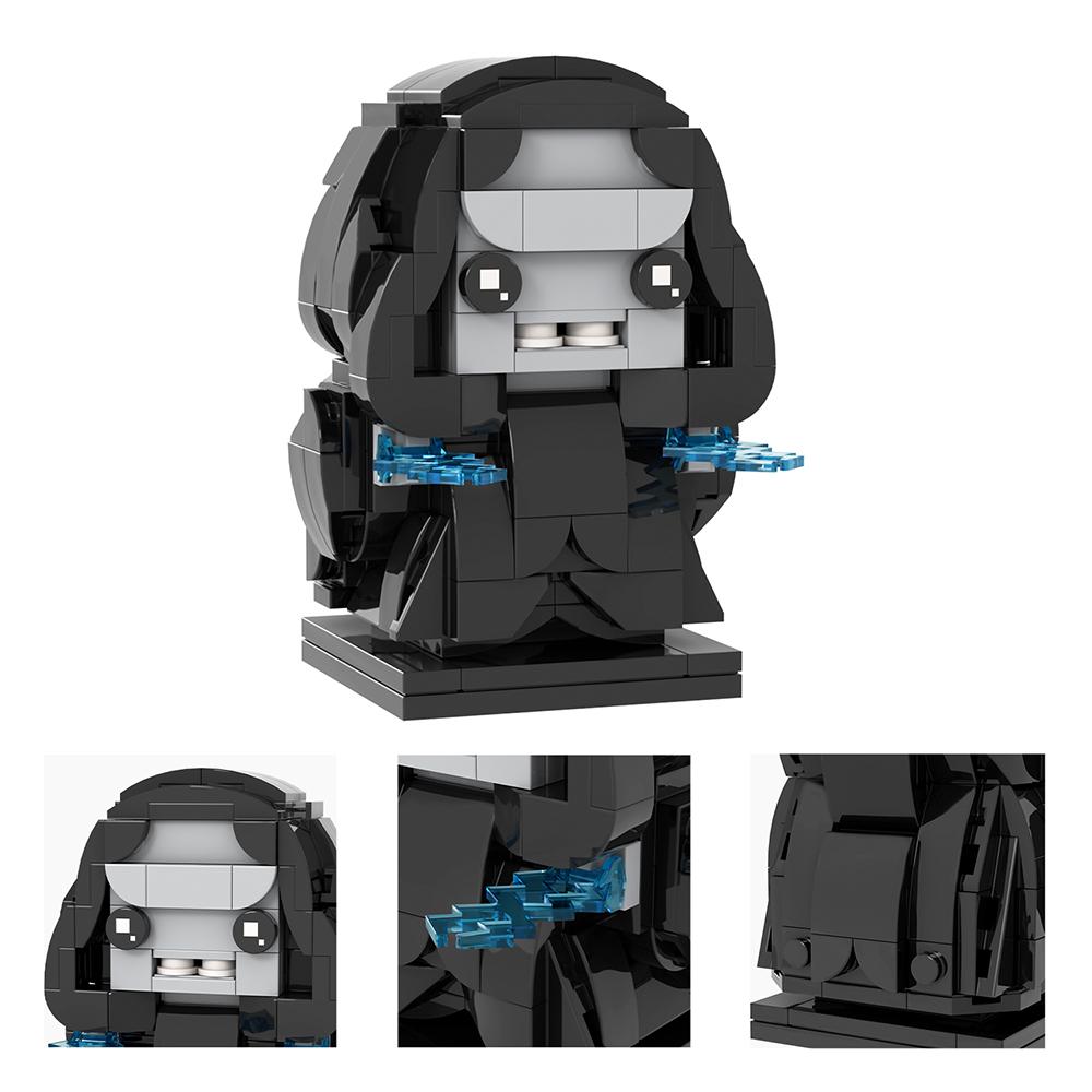 MOOXI Modellserie BrickHeadsed Set MOC Steine Actionfigur Modell Erwachsene Bausteine Kinderspielzeug für Kinder Geschenk