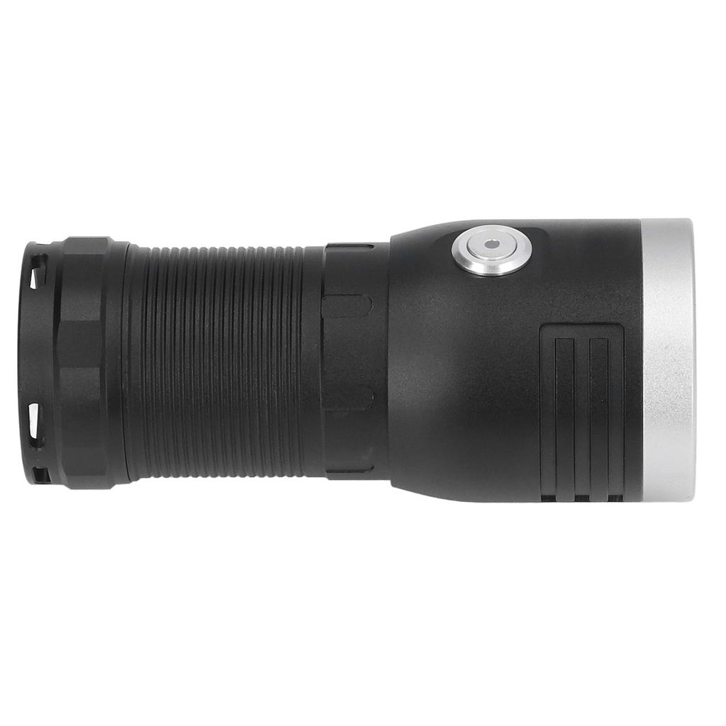 P50 Flashlight 3LED Long Range Flashlight 10000LM Stepless Dimming USB Waterproof Light for Outdoor