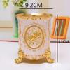 Stylish Chinese-style Pen Holder Zinc Alloy Storage Box for Office Supplies Stationery and Cutlery Home Office Desk Organizers