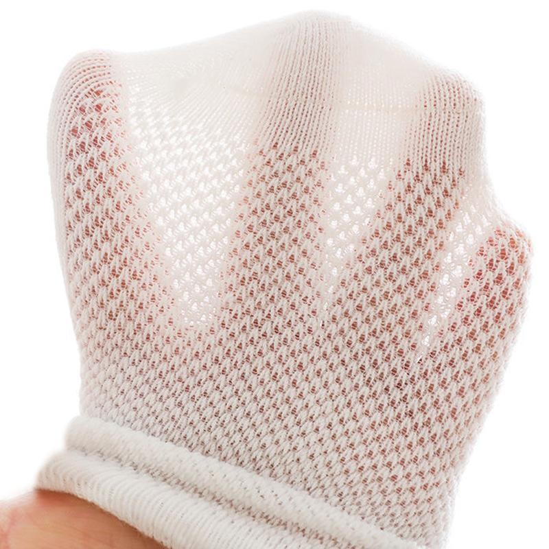 5Pairs Baby Mesh Socks Newborn White Color Net Sock 0-4Year Boys Girls Kids Thin Breathable Cotton Sock Summer Children Footwear