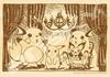 208-Piece Wooden Jigsaw Puzzle Featuring Pokémon Pichu, Pikachu, Raichu, and Chandelure (208-W102)