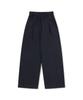 CHAMBROS Point Logo Pintuck Wide Sweatpants [Navy]