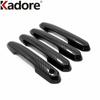 Door Handle Cover Trim For Toyota Highlander XU70 Kluger Hybrid -2024 Carbon Fiber Car Side Handles Catch Cap Accessories