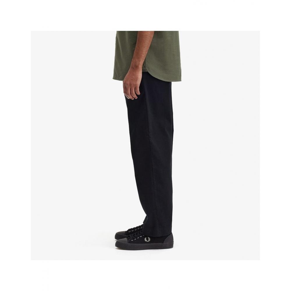 Fred Perry Straight Leg Twill Trousers   Black Afpm243t512 102