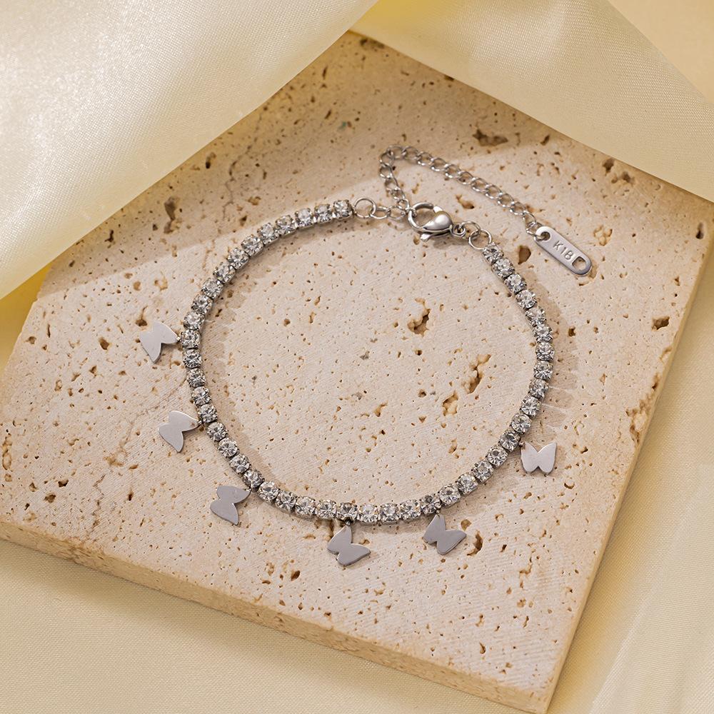 

Женская золотая цепочка на ключицу простая нишевая манго бабочка однослойная полностью бриллиантовая персонализированная модная цепочка ожерелье предмет украшения