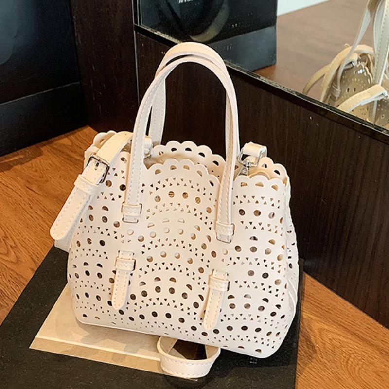 Τσάντα Χειρός με Κοίλωμα Μοντέρνα Τσάντα Κάδος Κορεατικού Στυλ Απλή και Κομψή Τσάντα Χιαστί Μεγάλης Χωρητικότητας