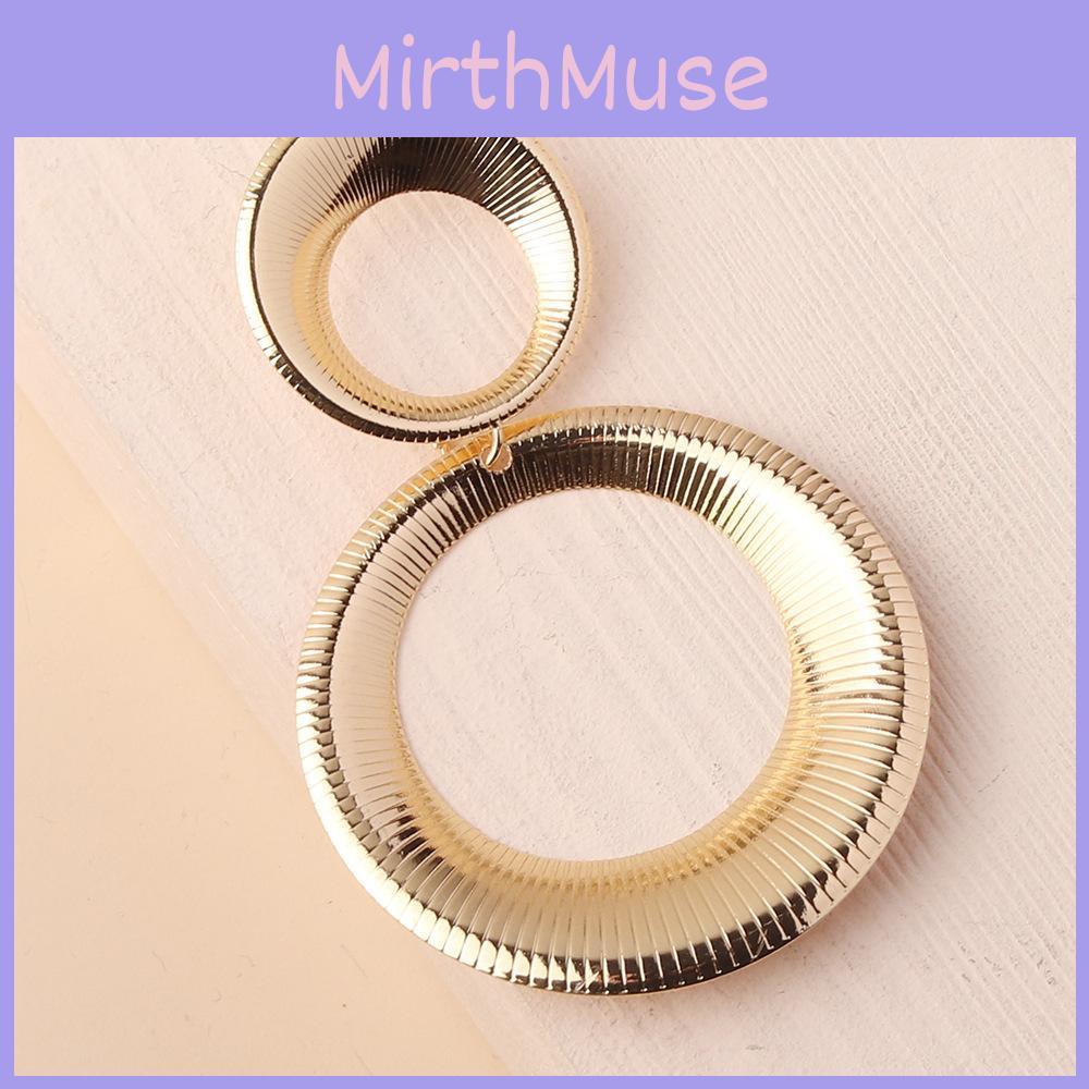 Elegant Metal Earrings With Geometric Shape And Gold Finish For Celebrations