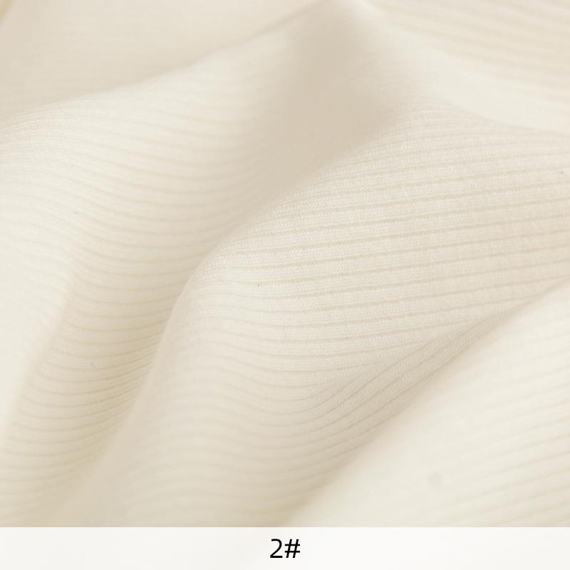 135x45CM Pure Cotton Rowan Fabric 2 * 2 Rib Knit Fabric For T-shirts, Dress Fabrics, DIY Sewing Cloth A0275