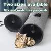 Suede Cat Tunnel Toy Foldable Peekaboo Tunnel with Self-entertaining Ball Built-in Steel Wire Soft and Delicate Best Sellers Cat Cafe Family