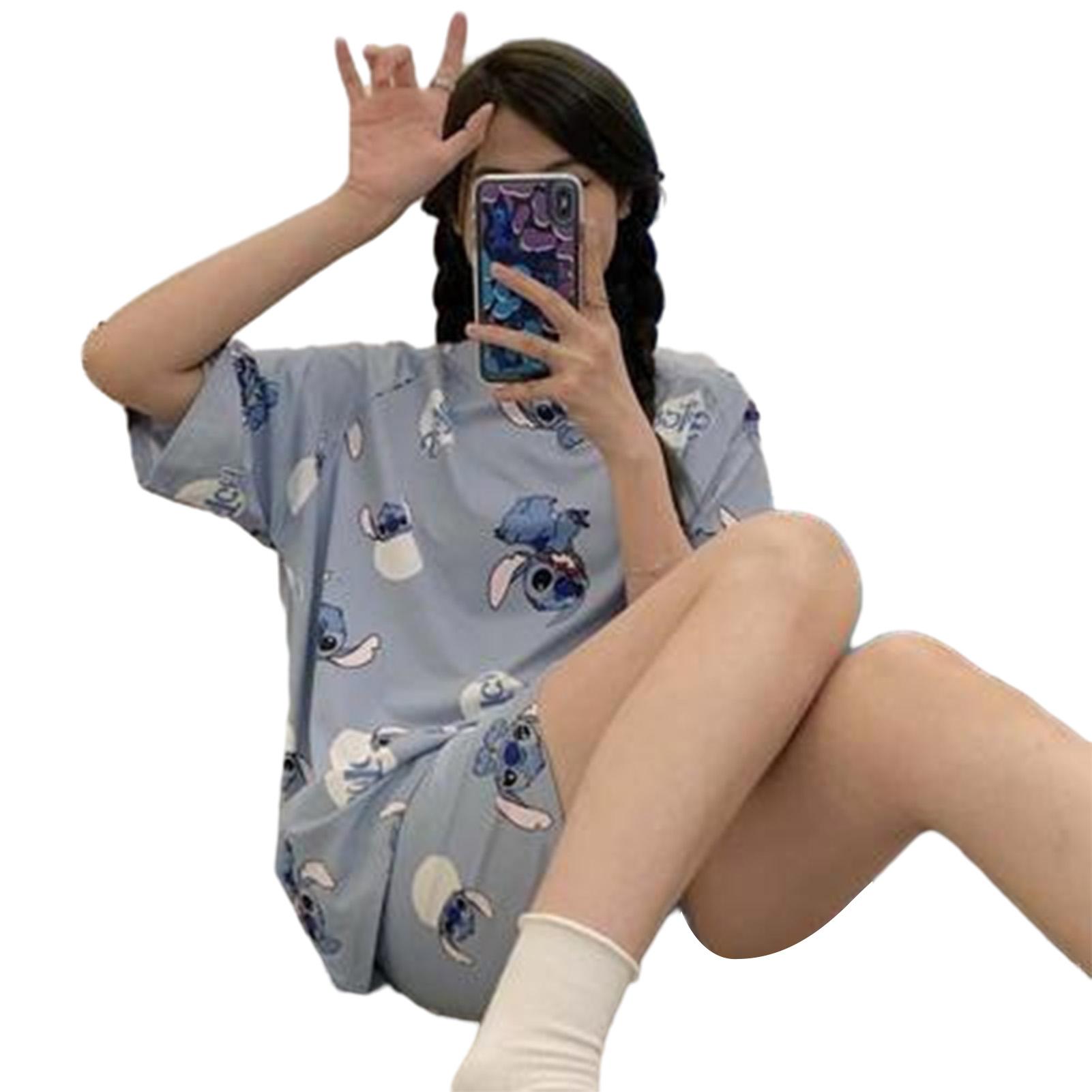 

Женские шорты пижамный комплект ультрамягкая пижама с коротким рукавом ночная рубашка подарок для мамы дочери подруги L