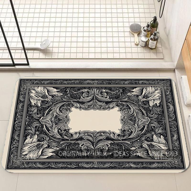 Exotic Floral Pattern Mat Living Room Decoration Home Sofa Non-Slip Carpet Study Bedroom Tatami Children'S Soft Floor Mat
