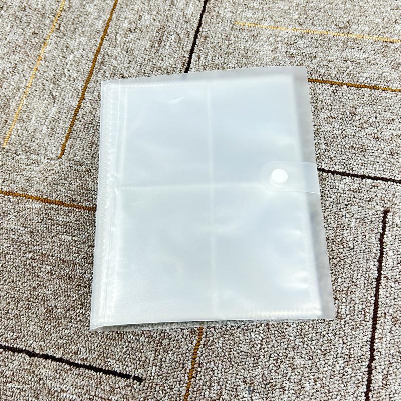 Transparent Frosted Card Album with 1-4 Grids - 3-inch Small Card Storage Photo Album