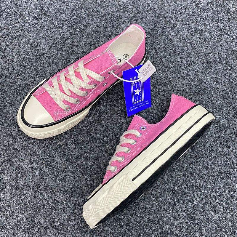 

Холщовые туфли бархатные ретро реплика 1970-х высокие розовые универсальные студенческие корейская версия повседневные на плоской подошве женские туфли 40