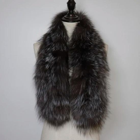 Hot Sale Natural Fox Fur Scarf Winter Women Knitted Real Fox Fur Scarves Outdoor Warm Lady Quality Genuine Fox Fur Muffler