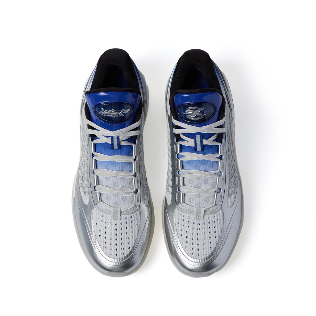 WASSUP X ANTA KT10 Basketball Shoes Men's Low top Gray Silver Blue Sneakers 112521101S-1
