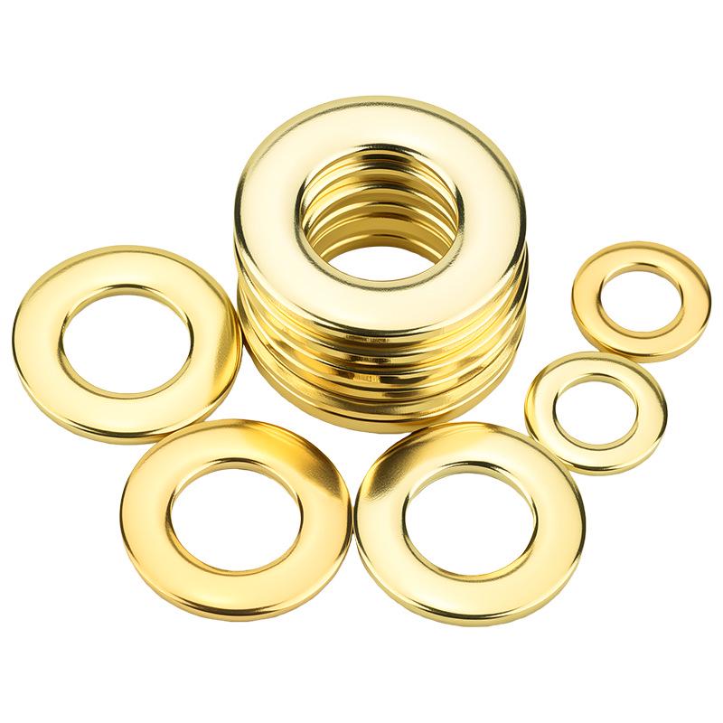 Titanium-Plated Gold 304 Stainless Steel Thickened Flat Washer