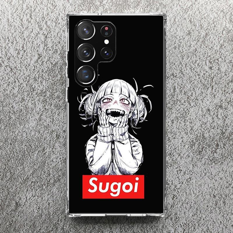 Sugoi Senpai Japanese Anime Waifu Print Soft Case for Samsung Galaxy S25 Edge S24 S23 S22 Ultra S21 Plus S20 FE Phone Shell S10