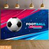 1 Stück Fußballspiel Hintergrundtuch Banner geeignet für Fußballspiel Dekoration Jubiläum Feiertagsfeier