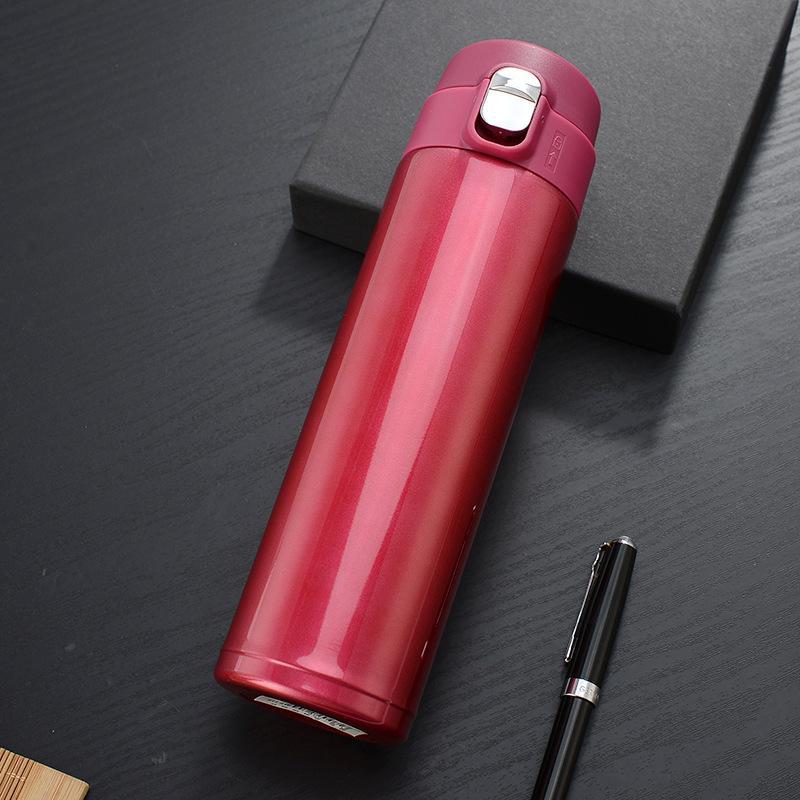 

Термос для путешествий из нержавеющей стали марки 304 большой емкости — портативная кружка для мужчин и женщин, можно изготовить в качестве подарка 500ml красный