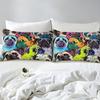 Colorful Khabby Dog Pattern 3D Printed Duvet Cover Luxury Cartoon Pets Quilt Cover Set Soft Comfortable Bedding Set Pillowcase
