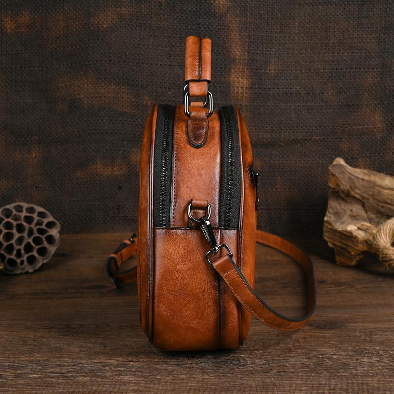 Neue Vintage-Mini-Handtasche aus PU – Umhängetasche mit geprägter Premium-Textur und Straßenprägung für lässige Ausflüge