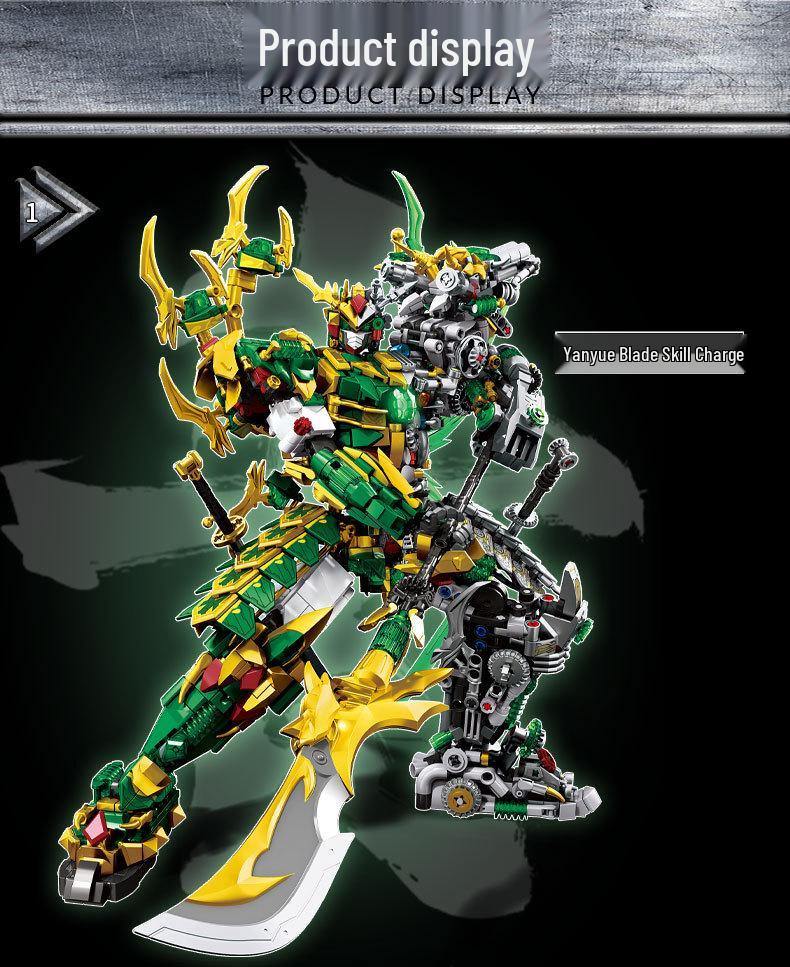 Three Kingdoms Mecha: Guan Yu & Zhao Yun Armor Puzzle Set for Kids