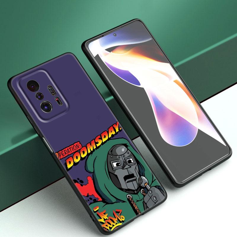 MF DOOM Black Silicone Phone Case For Xiaomi Mi 9 SE 8 10 10T 11 12 13 Lite 9T 11T 12S 12T 13T 14 Pro 5G NE 11i 12X