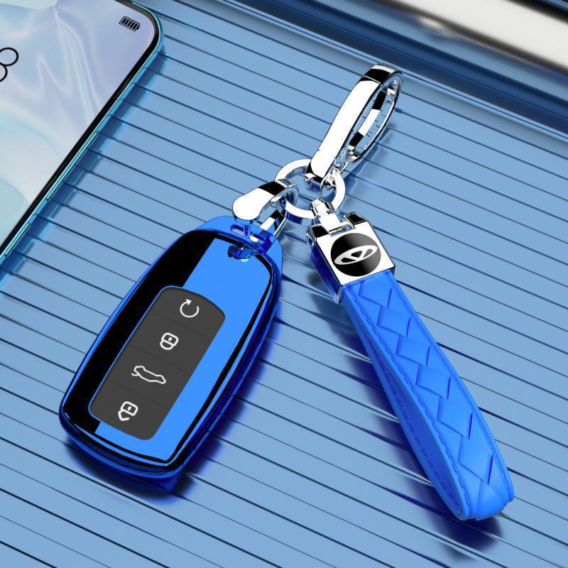 Premium Luxury Key Case for Chery Tiggo 9 - Fits 2023 Models, 5 & 7 Seaters, Complete Cover with Buckle