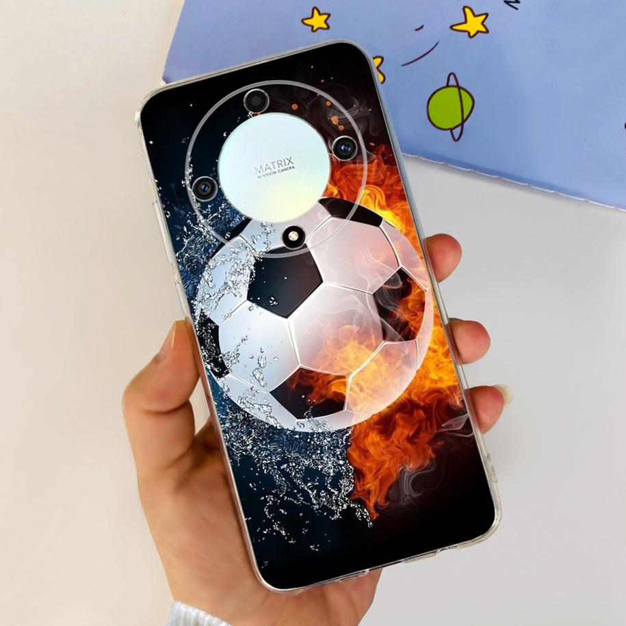 For Honor X9b 5G Case 2023 Fashion Flower Clear Silicone Soft Back Cover For Honor X9a RMO-NX1 Funda HonorX9 X 9 X 9B X 9A Coque