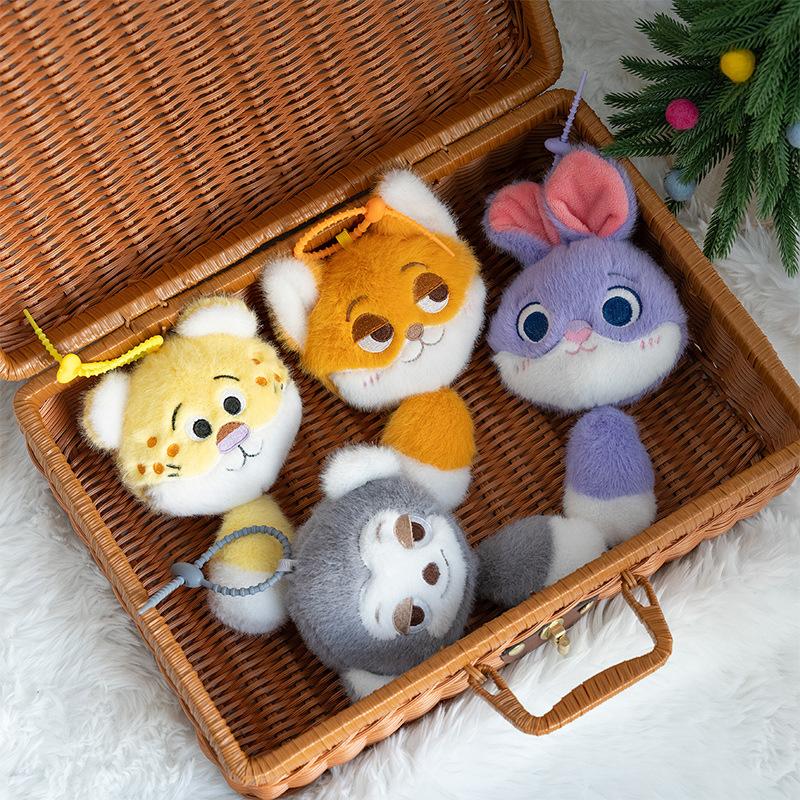 

Сумасшедшая маленькая плюшевая подвеска в виде животного, мультяшный кролик, кукла, ночной рыночный прилавок, симпатичная маленькая лиса, брелок random color